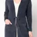 Barefoot Dreams CozyChic Ultra Lite Ribbed Cardigan Sweater Navy Blue Size Small