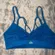 Alo Yoga Blue Strappy Criss Cross Back Sports Bra Size Small
