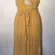 American Eagle Jumpsuit Small Yellow Embroidered Halter Wide Leg Boho Summer