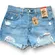 Levis 501 Distressed Cutoff Denim Shorts Medium Wash NWT 28 Inch Waist Boho