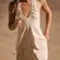 Free People Movement NEW! $60 Movement XS HOT SHOT HALTER ROMPER ONESIE Tofu Ivory Cream