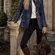 Lauren Ralph Lauren 10 Blue Green Tartan Plaid Linen Blazer Gold Crest Buttons