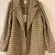 Joie outer wear coat brown plaid medium NWT
