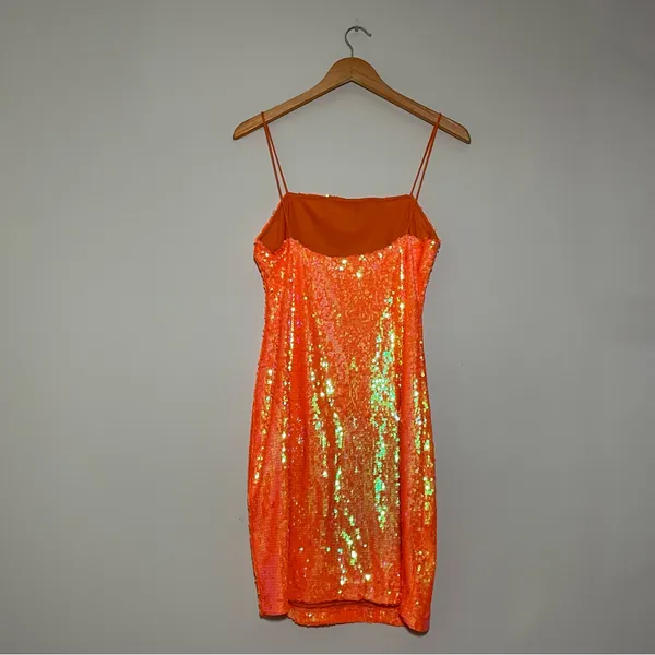 Motel Rocks Lucky Sequin Square-Neck Mini Dress - Image 7