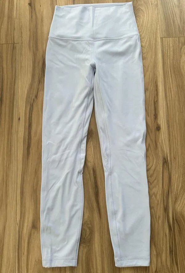 Lululemon Align High Rise Leggings 25” Size 4 Pastel Blue - Image 4