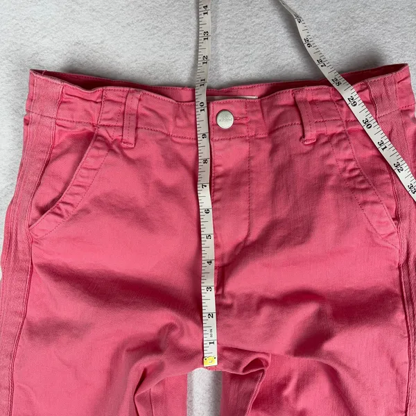 Risen Jeans Twill Jogger Pants Juniors 7/28 Pink RDP5242 Elastic Ankle Stretch - Image 6