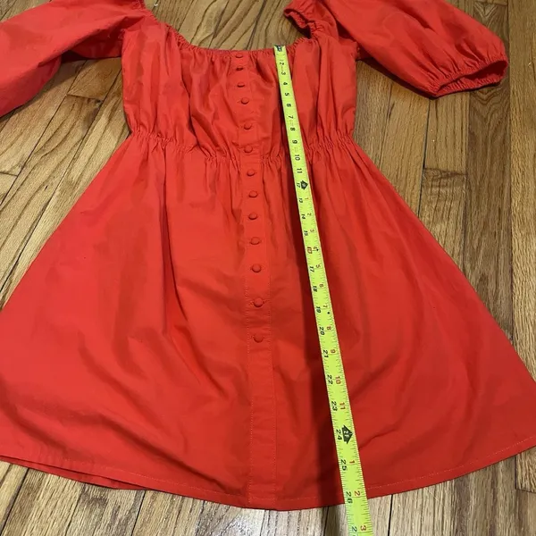 Camila Coelho Red Archer Off Shoulder Mini Dress Size Small‎ - Image 7