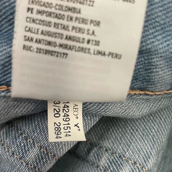 American Eagle Outfitters Mom Jeans Size 6 Light Wash Hemp Denim High Rise - Image 10