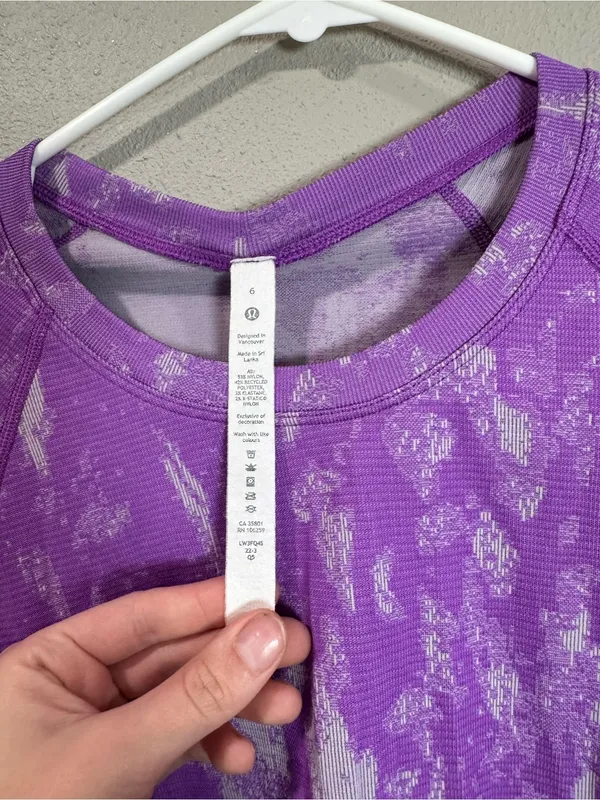 Lululemon Swiftly Tech Long Sleeve Shirt 2.0 Shadow Bloom Moonlit Magenta - Image 3