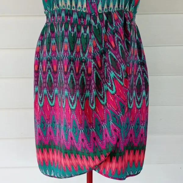 Charlie Jade Colorful Tulip Dress Sz L - Image 3