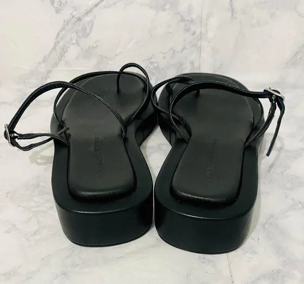 Black Riki Mini Belt Sandals - Image 3