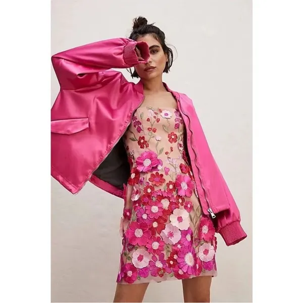 HELSI 3D Floral Embroidered Mini Dress NWT Size XS - Image 9