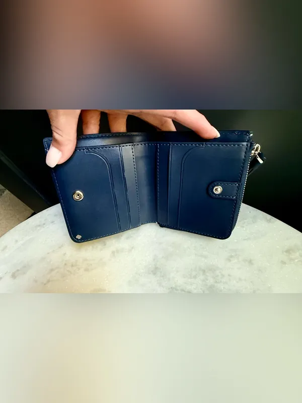 Kate Spade Cameron Lemon Zest L- Zip Small Bifold Wallet NWOT - Image 6