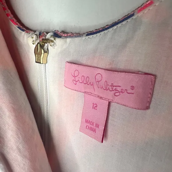Lilly Pulitzer Lyssa Shift Mini Dress Size 12 - Image 5