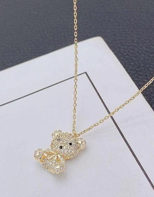 Teddy Bear Pendant Necklace for Women - Image 3