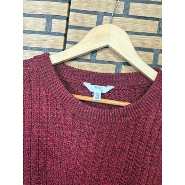 No Boundaries‎ Burgundy Sweater Size XXL - Image 4