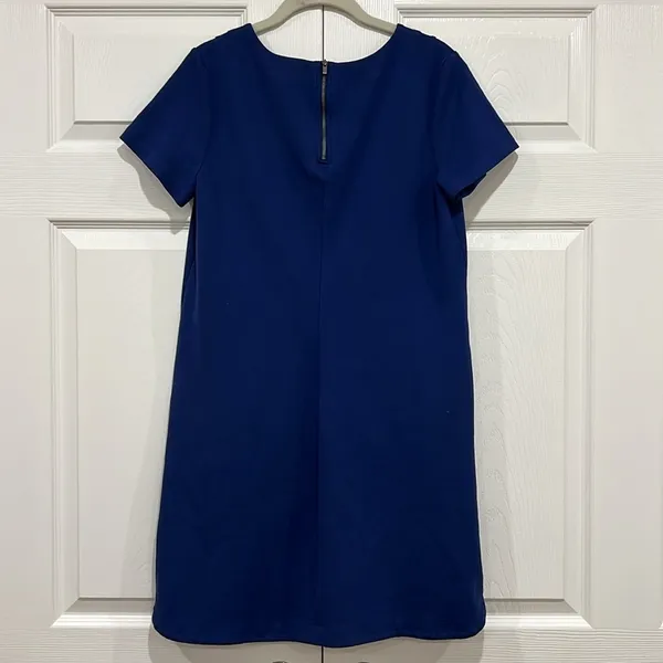 Banana Republic Pocket Dress Short Sleeve Womens Blue Size‎ 10 - Image 2