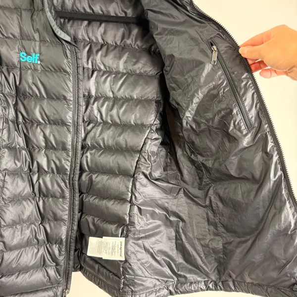 Patagonia Goose Down Quilted Jacket Black Puffer Full Zip Size M 84683 2020 - Image 9