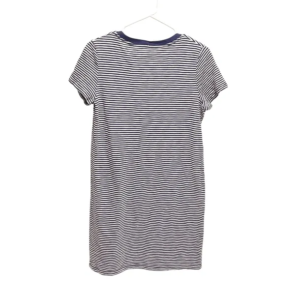 Universal Thread T-Shirt Dress Women S Blue Nautical Striped Cotton Mini Casual - Image 4