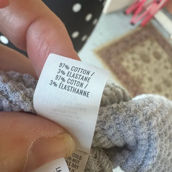 5/$65 Offline by Aerie Womens Henley Top Sz XXS Gray Waffle Thumb Holes Knit Top - Image 10