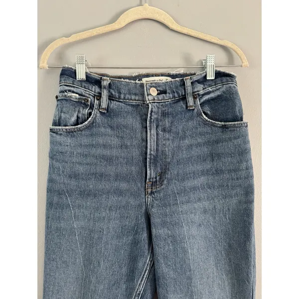 Abercrombie & Fitch Curve Love 70s Vintage Flare Ultra High Rise Jeans 27/4s - Image 3