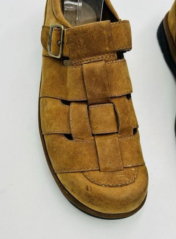 Teva Brunswick Shock Pad Womens Camel Brown Closed Toe Slip-On Sandals Size 7 - Image 4