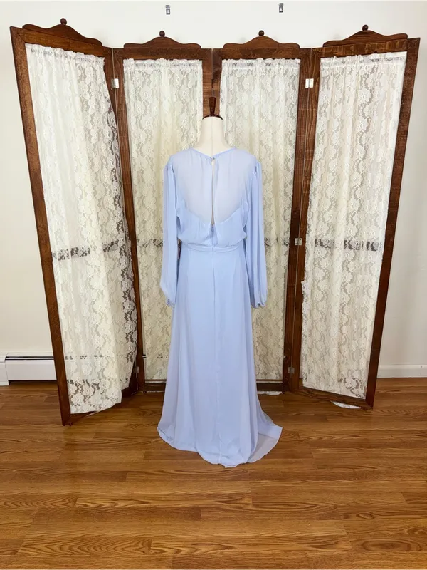 Stunning New Dessy Collection Silver Dove Gown - Image 6
