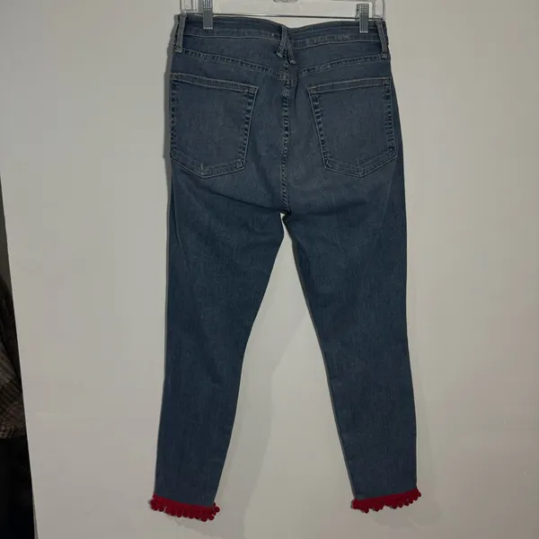 Good American Good Legs Pom Pom Hem 12/31 Minimalist Casual‎ Whimsical Preppy - Image 6