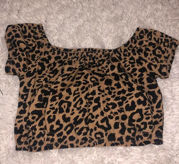 Leopard Print Crop Top - Image 2
