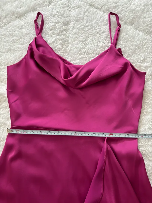 Nine West Cowlneck Maxi Satin Dress - Image 9