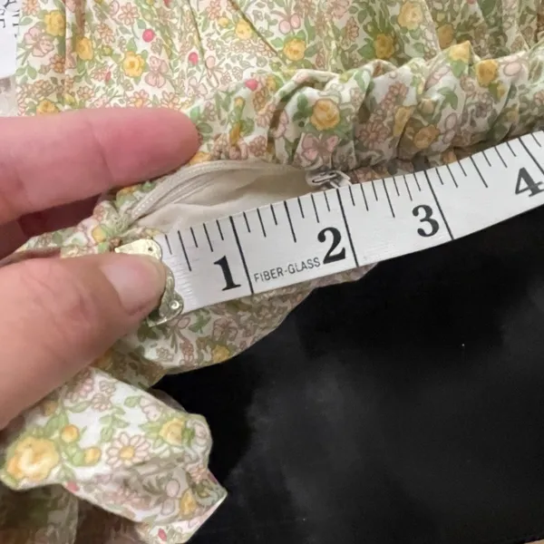 Tuckernuck Hyacinth House Yellow Green Floral Cottagecore Midi Dress‎ XXS - flaw - Image 12