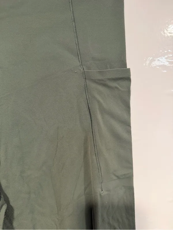 High-Waist Aerie‎ real me longer inseam Olive Green Athletic Leggings - Image 2