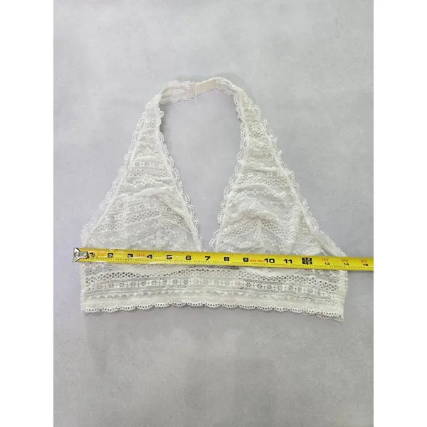 Hanky Panky White Whimsy Romantic Bridal Cottage Lingerie Lace Bralette Medium - Image 5
