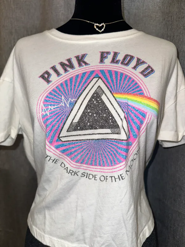 Old Navy Pink Floyd Band Tee Crop Top - Image 2