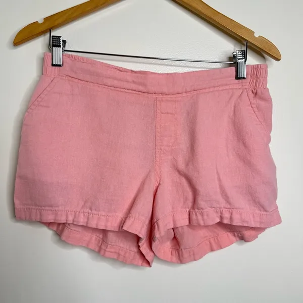 Old Navy Linen Blend Casual Pull On Shorts women’s size small 2.5” inseam Pastel - Image 4