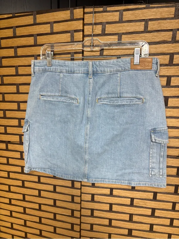 Rails Jean Cargo Mini Skirt Size 31 - Image 2