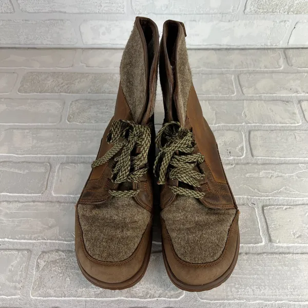 Chacos Barbary Boots Womens 9 Pinecone Hiking Outdoor Leather Wool Lace Up Bootie - Image 8