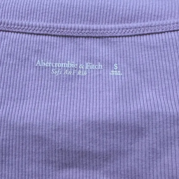 Abercrombie and Fitch Pink Button Front Rib Top Women’s Small - Image 3