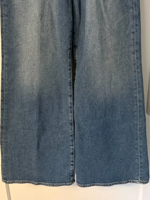 7 for All Mankind ultra high rise jo wide leg jeans size 25 wash sea level - Image 8