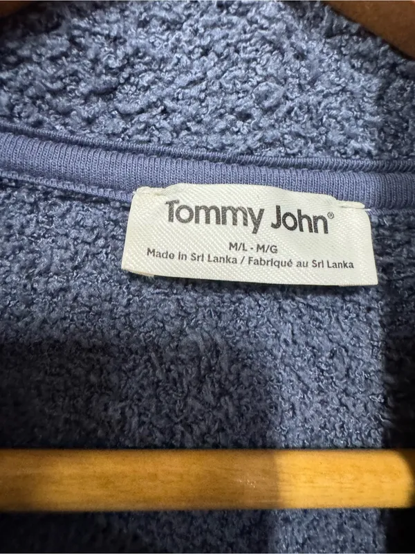 Tommy John Women's Plush Robe M/L Nightshadow Blue New - Image 2