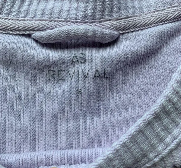AS Revival Light Purple Cropped Crewneck Sweater S - Image 3