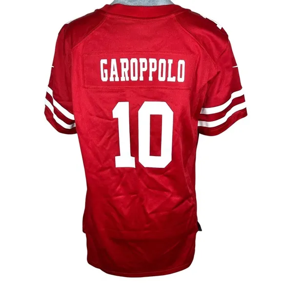 Nike San Francisco 49ers Jersey Large Red Garoppolo 10 NFL‎ On Field Loose Fit - Image 2