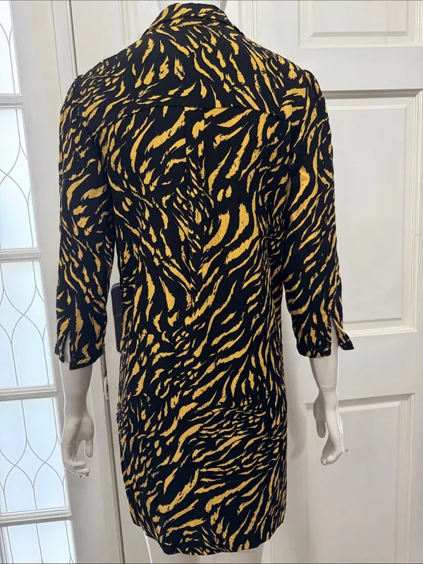 PINKO Viscose Made in Italy $365 ZEBRA BLAZER NOKOTA ITALIAN Dress 40 US SZ 4 - Image 12