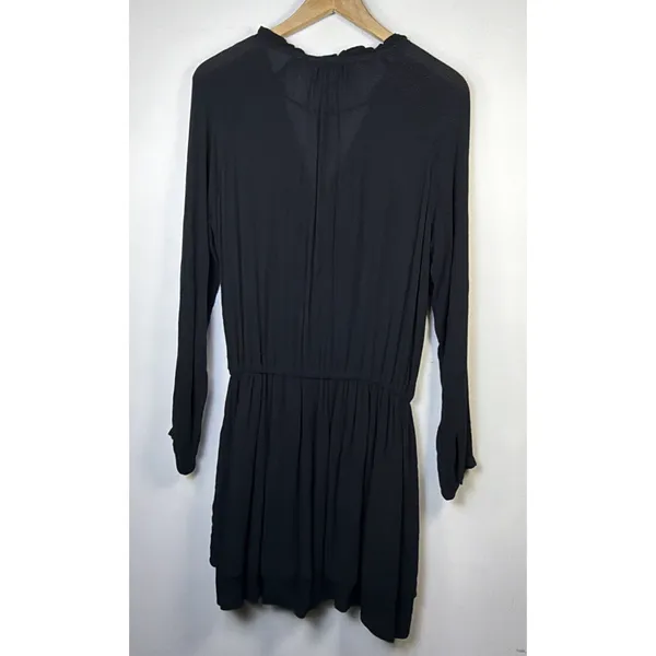 Rails Black Long Sleeve layered Mini Dress bohemian cottagecore victorian medium - Image 8