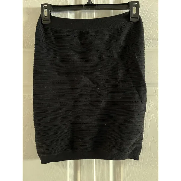 Spiritual Gangster Black Ribbed‎ Mini Skirt Size M/L NWT - Image 3