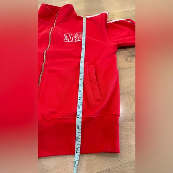 The Mayfair Group mental health Full Zip Tracksuit sweatshirt red size s/m - Image 10