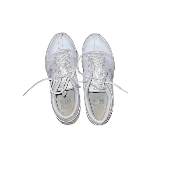 Nike Women's White Cheerleading Sneakers Size 7 - Image 4