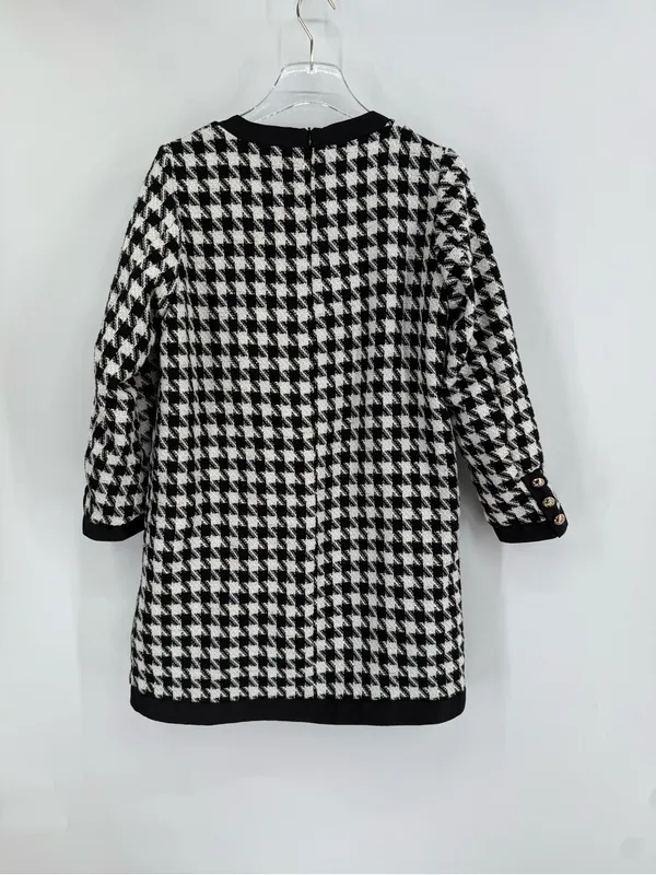 POMANDER PLACE, Coco Tweed Bow Dress size medium NWOT - Image 3