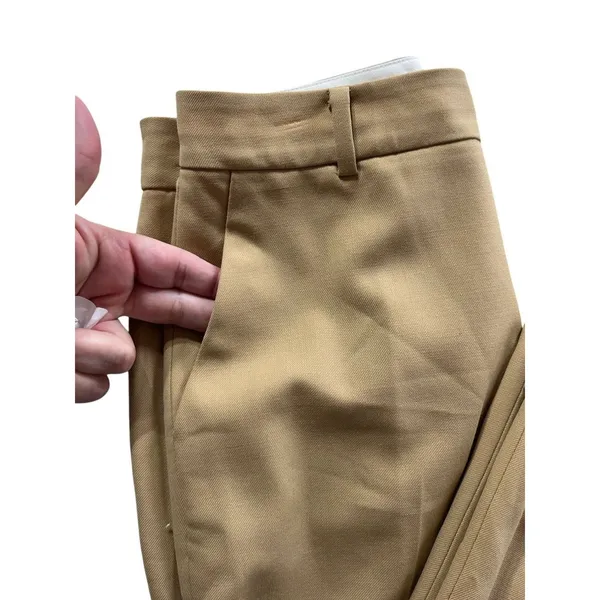 Club Monaco PANTS SIZE 2 Wool Blend High Waist Ankle Tan PREPPY CAREER NEUTRAL - Image 5