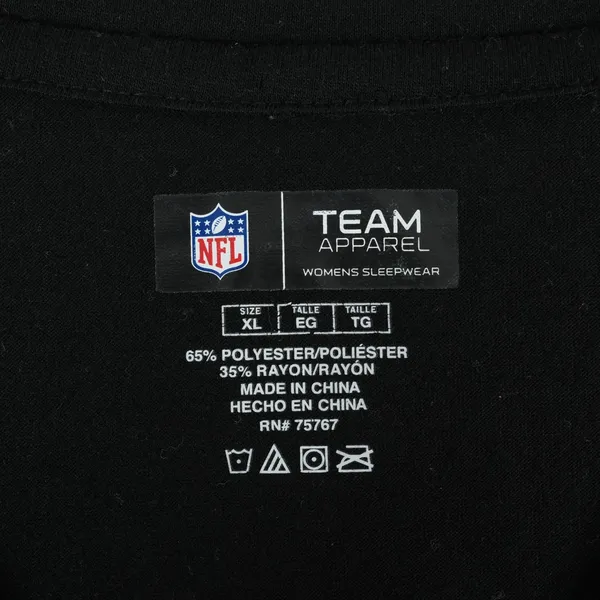 NFL Team Apparel Pittsburgh Steelers T-Shirt Womens XL‎ Black Sleepwear - Image 5